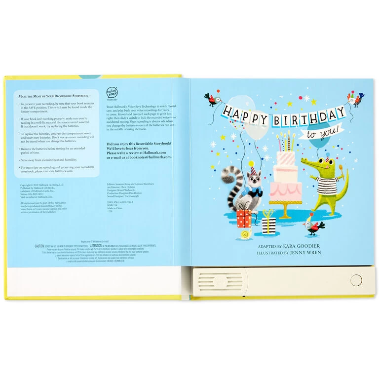 Happy Birthday to You! Recordable Storybook With Music Hallmark Happy Birthday To You! Recordable Storybook With Music -Hallmark Store Happy Birthday to You Recordable Storybook With Music 1KOB1233 03