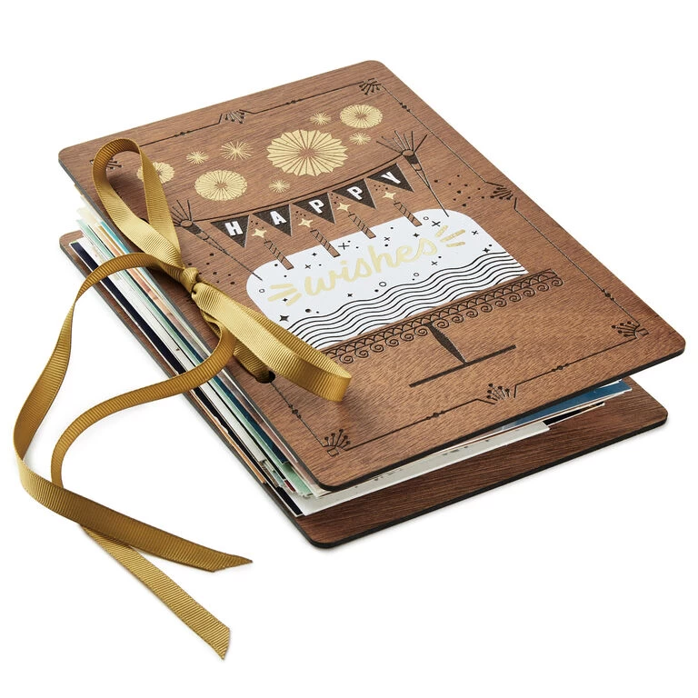 Happy Wishes Birthday Card Keeper Hallmark Happy Wishes Birthday Card Keeper -Hallmark Store Happy Wishes Cake and Candles Birthday Card Keeper 1CKP1709 01