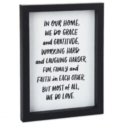 Hallmark In Our Home Framed Quote Sign, 6x8