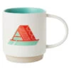 Hallmark Initial Monogram 16 Oz. Mug, A 1 Hallmark Initial Monogram 16 Oz. Mug, A -Hallmark Store Initial Monogram Mug 1MUG3500 01