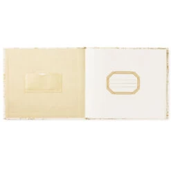 Hallmark Ivory And Gold Guest Book -Hallmark Store Ivory and Gold Guest Book 1EDY3149 03
