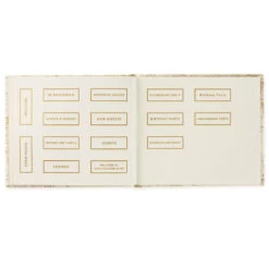 Hallmark Ivory And Gold Guest Book -Hallmark Store Ivory and Gold Guest Book 1EDY3149 05