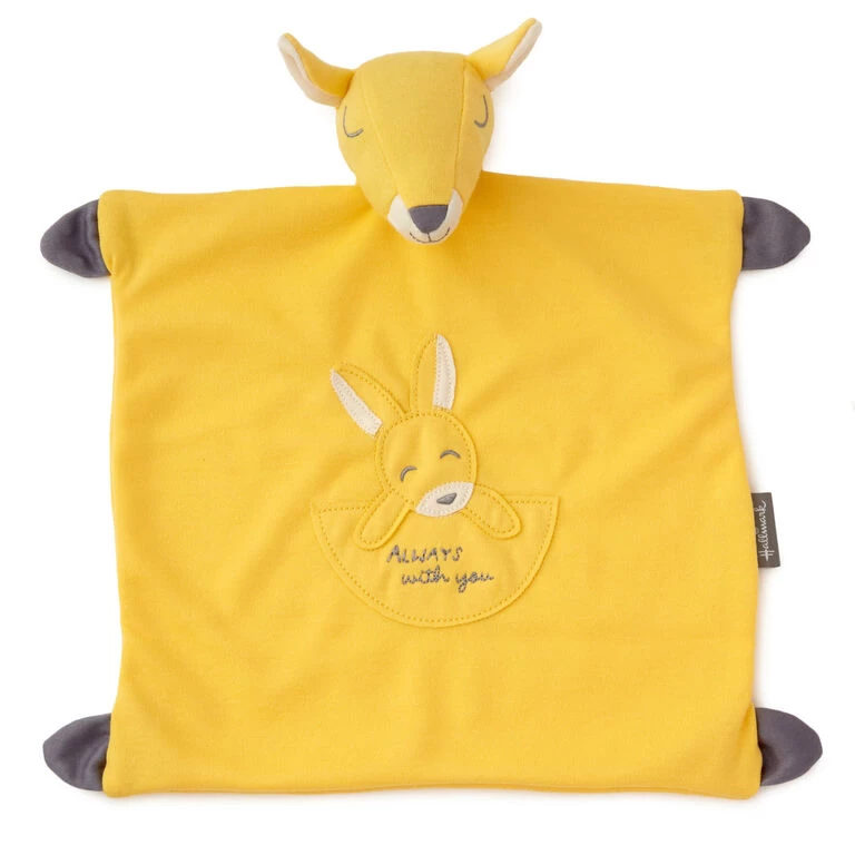 Kangaroo Lovey Blanket Hallmark Kangaroo Lovey Blanket -Hallmark Store Kangaroo Lovey Baby Blanket 1BBY4824 01