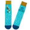 Hallmark Kick Bass Fishing Funny Crew Socks -Hallmark Store Kick Bass Fishing Punny Novelty Crew Socks 1SOX2085 01
