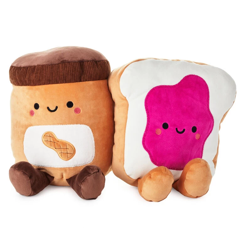 Large Better Together Peanut Butter and Jelly Magnetic Plush, 12" Hallmark Large Better Together Peanut Butter And Jelly Magnetic Plush, 12" -Hallmark Store Large Better Together Peanut Butter and Jelly Magnetic Plush 1KID1610 01