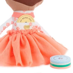 Hallmark Little World Changers™ And Kind Culture Co. The Doll Kind Dark Skin Girl, 12" -Hallmark Store Little World Changers Dark Skin Girl Doll With Tokens 1KID2086 03