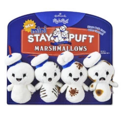 Hallmark Itty Bittys® Ghostbusters: Afterlife™ Mini Stay Puft Marshmallows Plush, Set Of 4 -Hallmark Store Mini Stay Puft Marshmallows Ghostbusters Afterlife itty bittys 1KDD1890 03