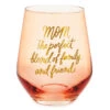 Hallmark Mom, The Perfect Blend Stemless Wine Glass 14 Oz.