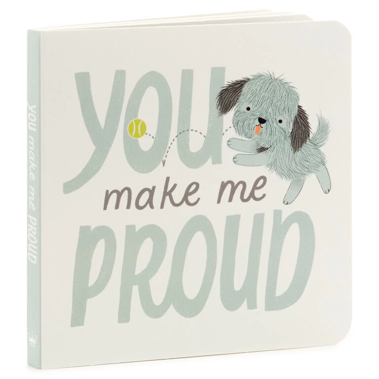 MopTops Shaggy Dog Stuffed Animal With You Make Me Proud Board Book Hallmark MopTops Shaggy Dog Stuffed Animal With You Make Me Proud Board Book -Hallmark Store MopTops Dog Plush Stuffed Animal Board Book 1KID1532 04