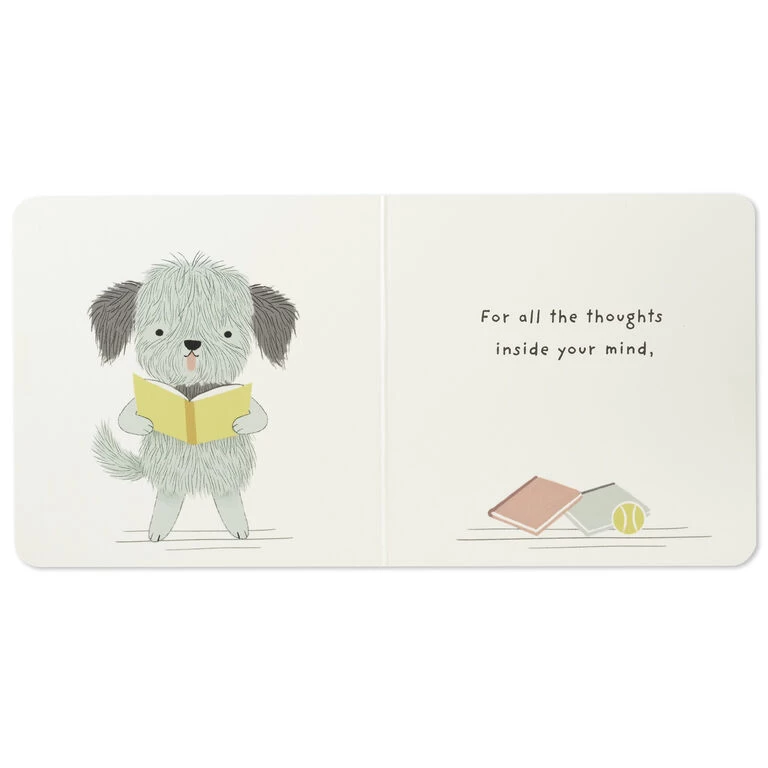 MopTops Shaggy Dog Stuffed Animal With You Make Me Proud Board Book Hallmark MopTops Shaggy Dog Stuffed Animal With You Make Me Proud Board Book -Hallmark Store MopTops Dog Plush Stuffed Animal Board Book 1KID1532 06