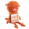 Hallmark MopTops Highland Cow Stuffed Animal With You Make A Difference Board Book -Hallmark Store MopTops Plush Cow Stuffed Animal Board Book 1KID1537 01