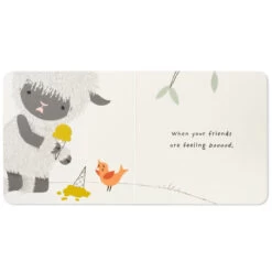 Hallmark MopTops Highland Sheep Stuffed Animal With You Are Kind Board Book -Hallmark Store MopTops Plush Sheep Stuffed Animal Board Book 1KID1535 06