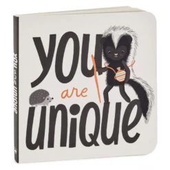 Hallmark MopTops Skunk Stuffed Animal With You Are Unique Board Book 5 Hallmark MopTops Skunk Stuffed Animal With You Are Unique Board Book -Hallmark Store MopTops Plush Skunk Stuffed Animal and Board Book 1KID2082 04