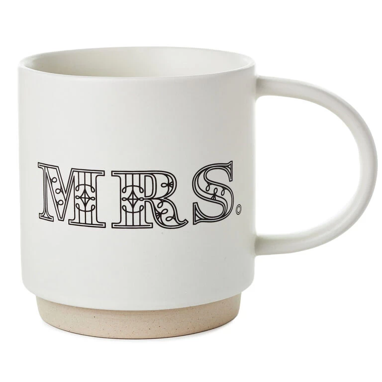 Mrs. Mug, 16 oz. Hallmark Mrs. Mug, 16 Oz. -Hallmark Store Mrs. Ceramic Mug 1MUG3578 01