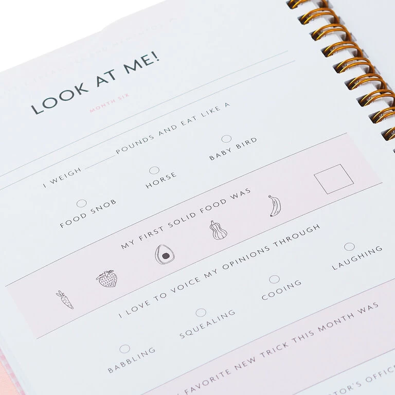 My First Year Baby Book for Girl Hallmark My First Year Baby Book For Girl -Hallmark Store My First Year Pink Baby Book for Girl 1BBA4136 07