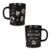 Hallmark Disney Tim Burton's The Nightmare Before Christmas Let The Nightmare Begin Mug, 16.5 Oz. -Hallmark Store Nightmare Before Christmas Black Quote Mug 1HGN1512 01