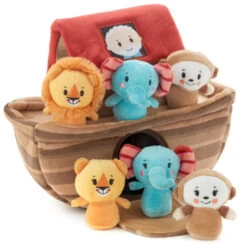 Hallmark Noah's Ark And Animals Plush Playset, 7 Pieces -Hallmark Store Noahs Ark and Animals Plush Toy 1KFA2015 03
