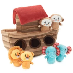 Hallmark Noah's Ark And Animals Plush Playset, 7 Pieces -Hallmark Store Noahs Ark and Animals Plush Toy 1KFA2015 04