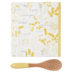 Hallmark Pasta Recipe Organizer Book With Wooden Strainer Spoon 5 Hallmark Pasta Recipe Organizer Book With Wooden Strainer Spoon -Hallmark Store PastaThemed Recipe Binder With Wood Spoon 1TOG1035 04