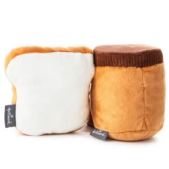 Hallmark Better Together Peanut Butter And Jelly Magnetic Plush, 5" -Hallmark Store Peanut Butter Jar and Bread With Jelly Magnetic Plush 1KID1641 03