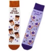 Hallmark Peanut Butter And Jelly Better Together Funny Crew Socks -Hallmark Store Peanut Butter and Jelly Novelty Crew Socks 1SOX2093 01