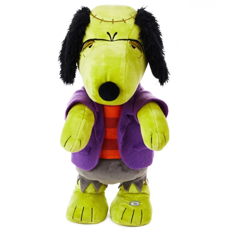 Peanuts® Franken-Snoopy Plush With Sound and Motion, 11" Hallmark Peanuts® Franken-Snoopy Plush With Sound And Motion, 11" -Hallmark Store Peanuts Frankenstein Snoopy Plush With Sound and Motion 1HGN1518 01