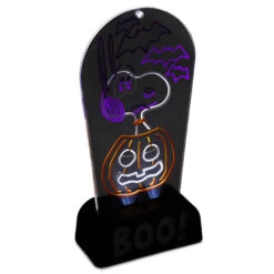 Hallmark Peanuts® Snoopy Boo! Light-Up Sign -Hallmark Store Peanuts Snoopy Boo LightUp Sign 1HGN1517 03