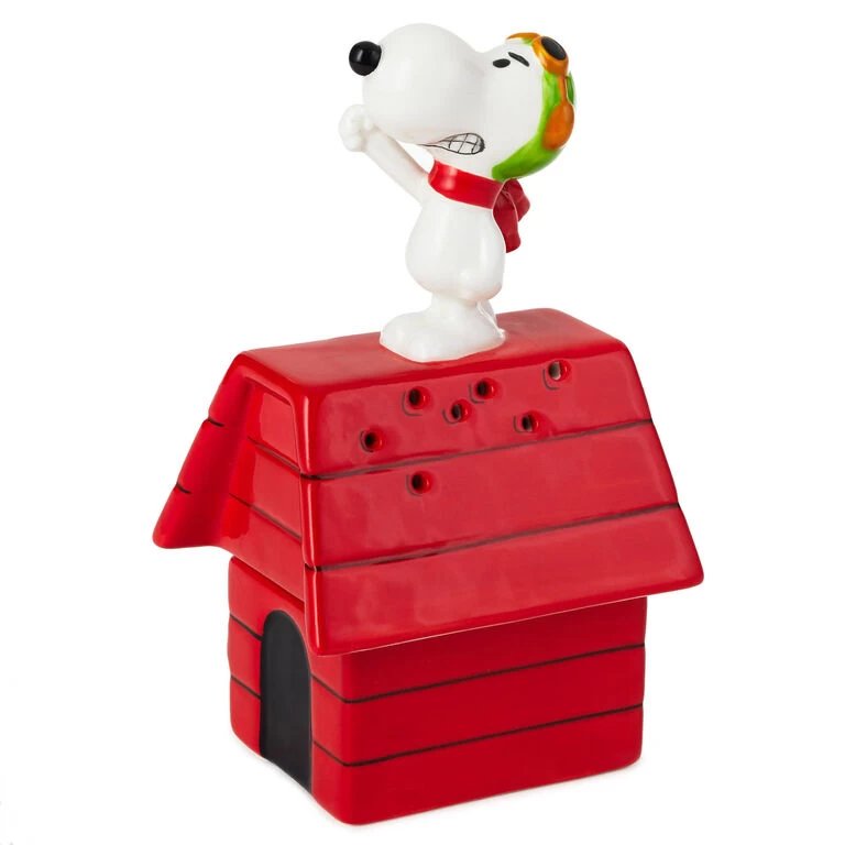 Peanuts® Flying Ace Snoopy Stacked Salt and Pepper Shakers, Set of 2 Hallmark Peanuts® Flying Ace Snoopy Stacked Salt And Pepper Shakers, Set Of 2 -Hallmark Store Peanuts Snoopy Doghouse Salt and Pepper Shakers 1PAJ3529 01