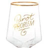 Hallmark Pinot Problem Geometric Stemless Wine Glass, 19 Oz. -Hallmark Store Pinot Problem Geometric Stemless Wine Glass 1BRW3239 01