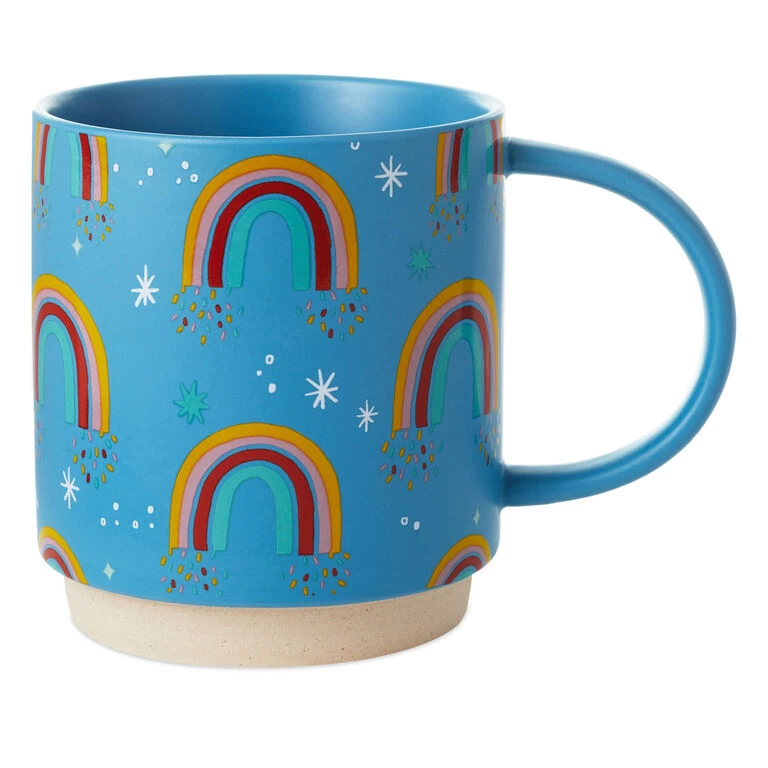 Rainbows Mug, 16 oz. Hallmark Rainbows Mug, 16 Oz. -Hallmark Store Rainbows Ceramic Mug 1MUG3544 01