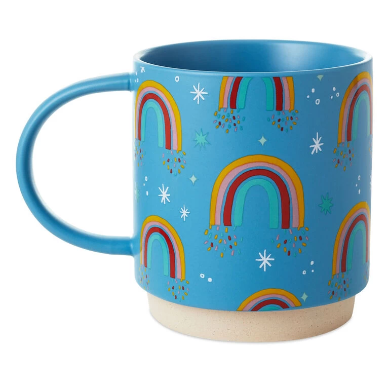 Rainbows Mug, 16 oz. Hallmark Rainbows Mug, 16 Oz. -Hallmark Store Rainbows Ceramic Mug 1MUG3544 02