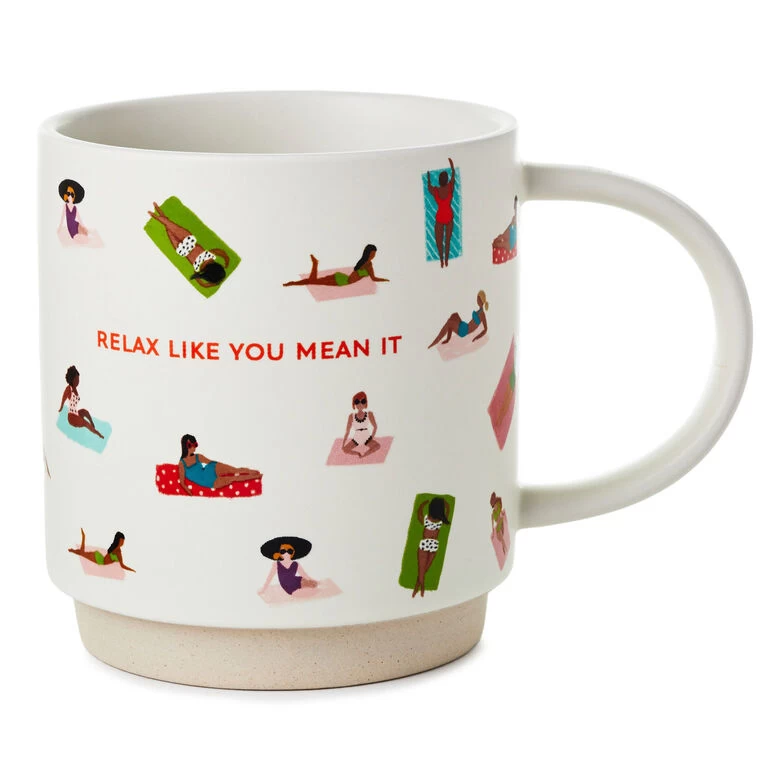 Relax Like You Mean It Mug, 16 oz. Hallmark Relax Like You Mean It Mug, 16 Oz. -Hallmark Store Relax Like You Mean It Ceramic Mug 1MUG3573 01
