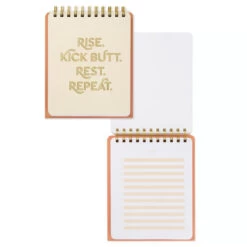 Hallmark Kick Butt, Repeat Easel Notebook 5 Hallmark Kick Butt, Repeat Easel Notebook -Hallmark Store Rise Kick Butt Rest Repeat Easel Notebook 3HWJ2108 04
