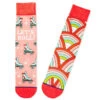 Hallmark Let's Roll Roller Skates Funny Crew Socks -Hallmark Store Roller Skates Novelty Crew Socks 1SOX2075 01