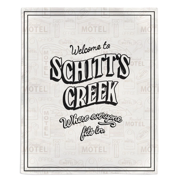 Schitt's Creek® Everyone Fits In Blanket Hallmark Schitt's Creek® Everyone Fits In Blanket -Hallmark Store Schitts Creek Everyone Fits In Fleece Blanket 1PCL1027 01