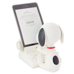 Hallmark Peanuts® Snoopy Cell Phone Holder -Hallmark Store Snoopy at Typewriter Cell Phone Holder 1PAJ3519 04