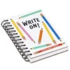 Hallmark Write On! Prompted Journal With Stickers -Hallmark Store Spiral Notebook With 119 Prompt Stickers 3HWJ2111 01