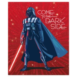 Hallmark Star Wars™ Darth Vader™ Dark Side Blanket 4 Hallmark Star Wars™ Darth Vader™ Dark Side Blanket -Hallmark Store Star Wars Darth Vader Dark Side Fleece Blanket 1SHP2159 03