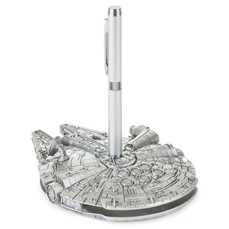 Star Wars™ Millennium Falcon™ Desk Accessory With Pen Hallmark Star Wars™ Millennium Falcon™ Desk Accessory With Pen -Hallmark Store Star Wars Millennium Falcon Desk Accessory and Pen 1SHP2151 02