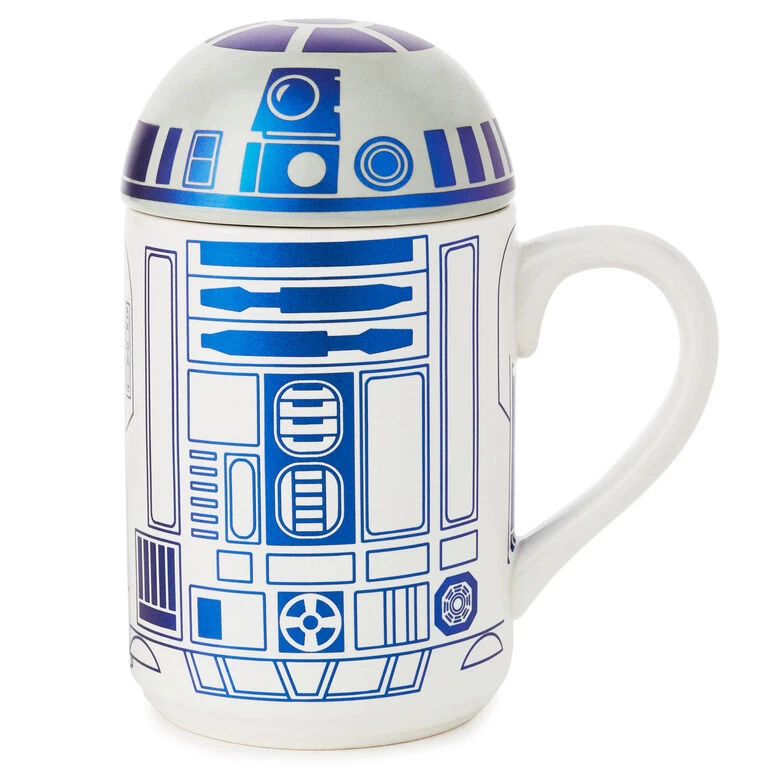 Star Wars™ R2-D2™ Mug With Sound, 14 oz. Hallmark Star Wars™ R2-D2™ Mug With Sound, 14 Oz. -Hallmark Store Star Wars R2D2 Ceramic Mug With Sound Effects Lid 1SHP2166 01