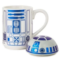 Hallmark Star Wars™ R2-D2™ Mug With Sound, 14 Oz. 4 Hallmark Star Wars™ R2-D2™ Mug With Sound, 14 Oz. -Hallmark Store Star Wars R2D2 Ceramic Mug With Sound Effects Lid 1SHP2166 03