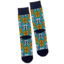 Hallmark Star Wars: The Mandalorian™ Helmet Novelty Crew Socks 4 Hallmark Star Wars: The Mandalorian™ Helmet Novelty Crew Socks -Hallmark Store Star Wars The Mandalorian Helmet Novelty Crew Socks 1SHP2161 03