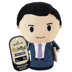 Hallmark Itty Bittys® The Office Michael Scott Plush With Sound -Hallmark Store The Office Michael Scott Plush itty bittys 1KDD2126 02
