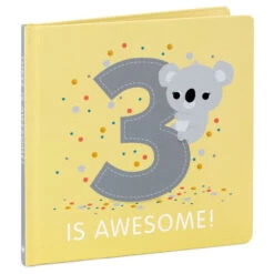 Hallmark Three Is Awesome! Birthday Book
