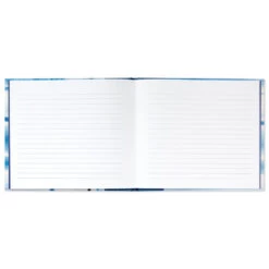 Hallmark Blue Shibori Print Guest Book -Hallmark Store Tie Dye Blue Guest Book 1EDY3150 03