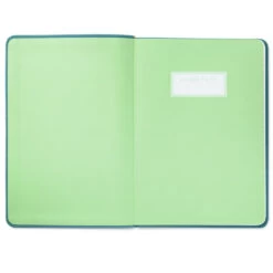 Hallmark Turquoise Faux Leather Notebook With Pen -Hallmark Store Turquoise Faux Leather Notebook With Pen 1HWJ7041 03