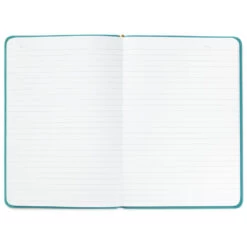 Hallmark Turquoise Faux Leather Notebook With Pen -Hallmark Store Turquoise Faux Leather Notebook With Pen 1HWJ7041 04
