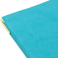 Hallmark Turquoise Faux Leather Notebook With Pen -Hallmark Store Turquoise Faux Leather Notebook With Pen 1HWJ7041 05