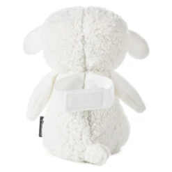 Hallmark Lullaby Lamb Musical Stuffed Animal, 8.25" -Hallmark Store White Plush Lamb With Cross Stuffed Animal 1BBY4720 02
