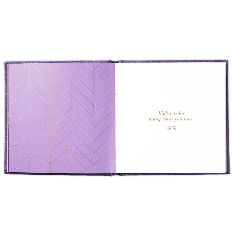 Why 80 Is Delightful Book Hallmark Why 80 Is Delightful Book -Hallmark Store Why 80 Is Delightful Gift Book 1BOK1453 03